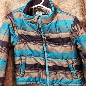 Boys 3T zip Jacket Light Weight Blue/Navy/Gray